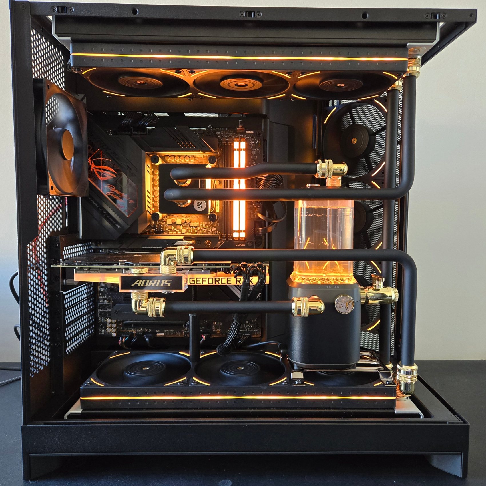 Midas build, straight-on front view