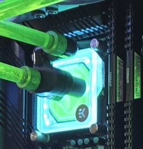 CPU water block from a real Water-cooling Design build