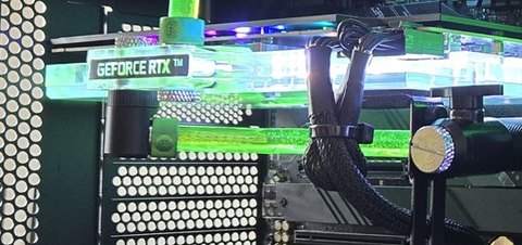 GPU water block from a real Water-cooling Design build